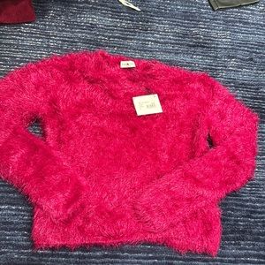 Scanlan Theodore Fuschia “tinsel velvet” sweater